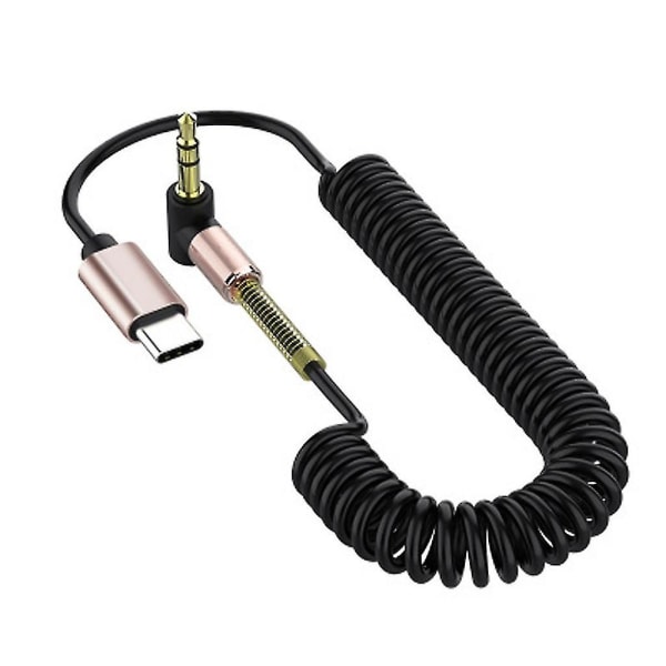 3,5 mm hane Aux-ljudjackkabel till USB typ C-adaptersladd för hörlurar