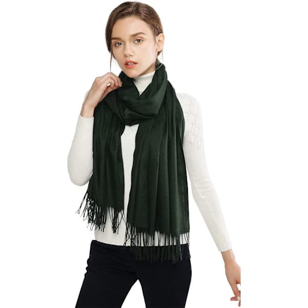 Dame Tørklæder Pashmina Sjaler og Wraps til Bryllupssjaler til Kvinder Vinter Pale Blue