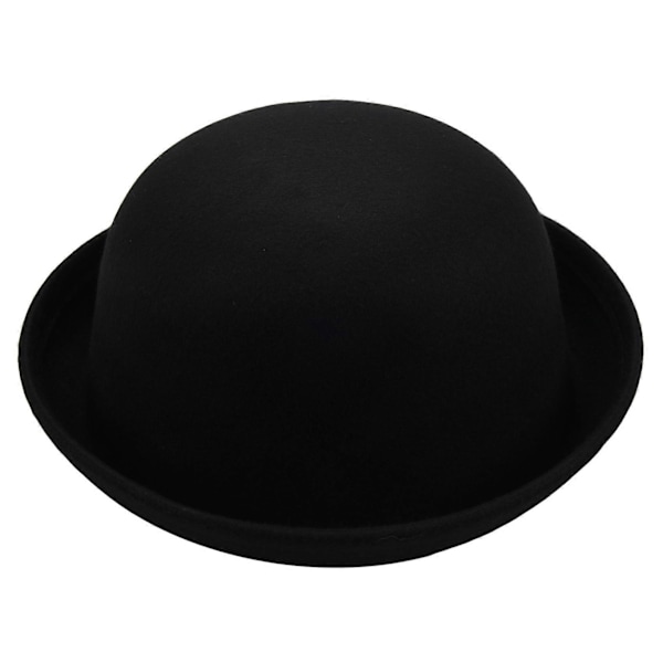 1 stk Melon Bowlerhatt Hatt Bowlerhatt Bowlerhatt Filthat Chaplinhatt Ridehatt (Svart)