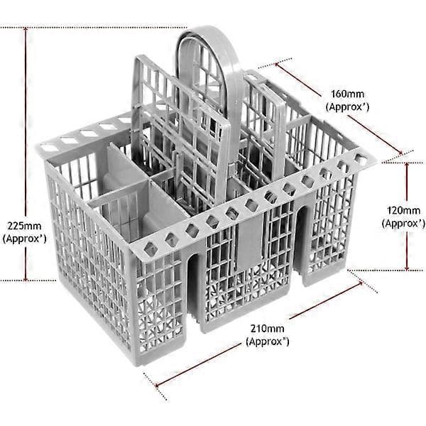 Bestikkurv for oppvaskmaskin (avtakbart håndtak)