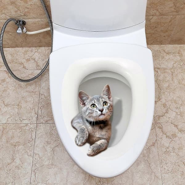 Söpö Kissa Tarra WC-tarra