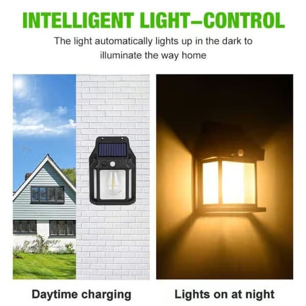 4-pack solcellsvägglampa med rörelsesensor