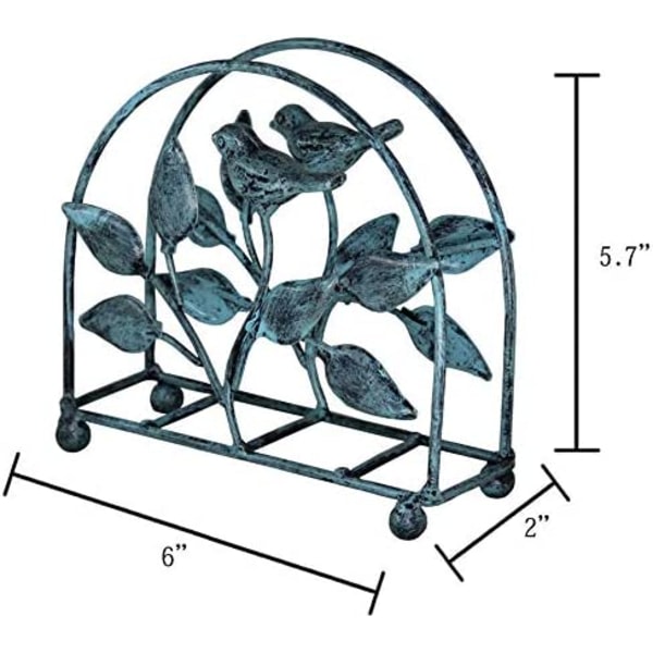Støpejern bird and tree klassisk serviettholder/pult