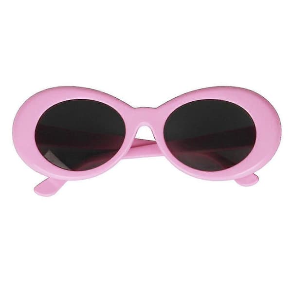 3-pack Vintage Clout Goggles Glasögon Oval Bold Mod Tjocka Bågade Solglasögon
