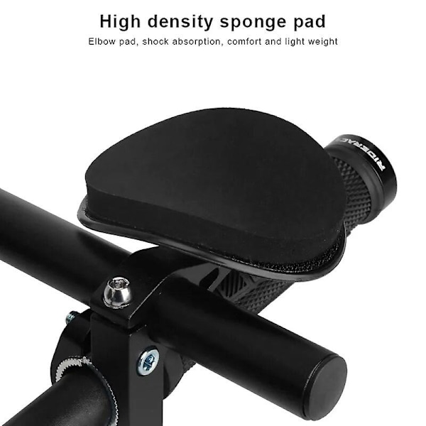 Sykkelhvile TT Styre Klips På Aero Bar Styreforlengelse Aluminium Legering Triathlon TT Styre Hvile Mtb Landeveissykkel Armhvile Sponge Pad 1Pair