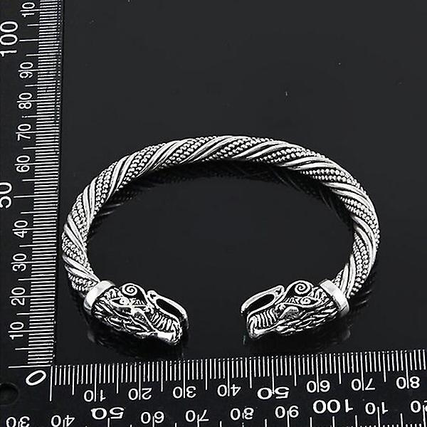 Herrar Varg Huvud Armband Viking Smycken Modeaccessoarer