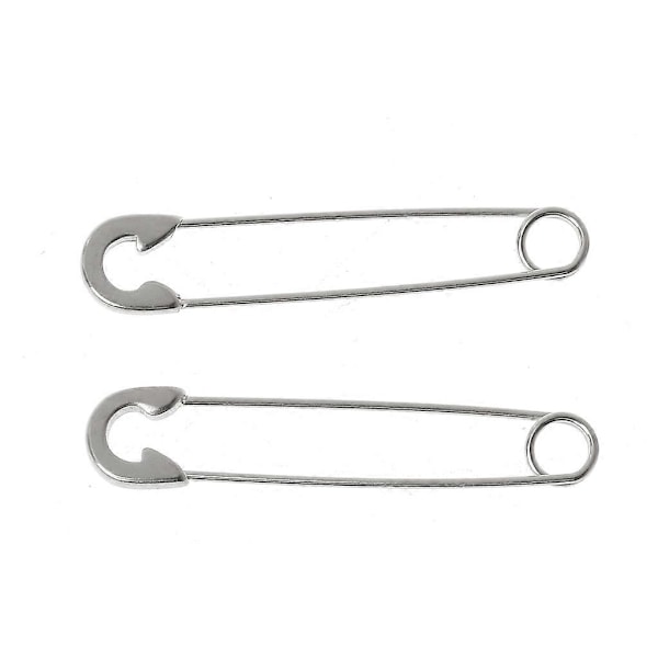 Gotiske Ørestikker i Rustfrit Stål med Sikkerhedsnål Langt Øretråd Mode Smykker Silvery