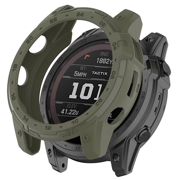 TPU-deksel for Garmin Enduro 2/Tactix 7 med hurtigutløsning, sportsklokke, huldeksel Green Style C Other Smartwatch Model