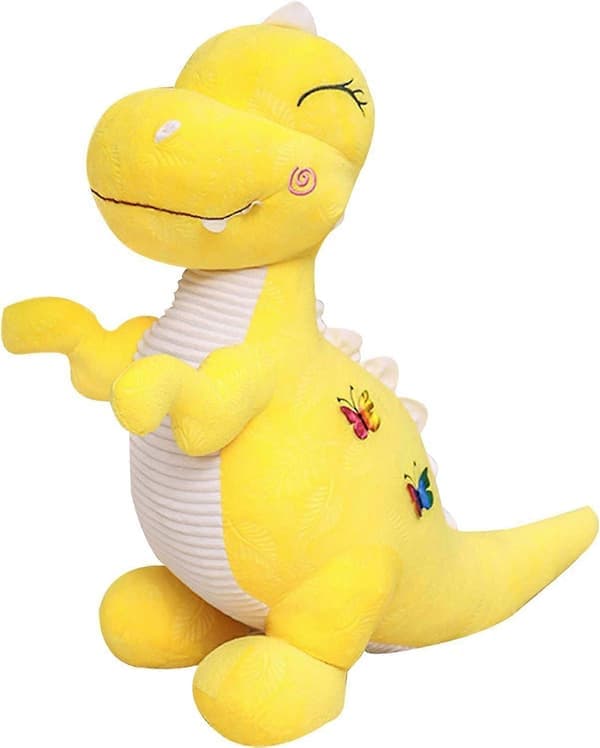 Gul Dinosaur Tøjdyr Søde Bløde Dinosaur Plysdukke T-Rex Pude P 50cm