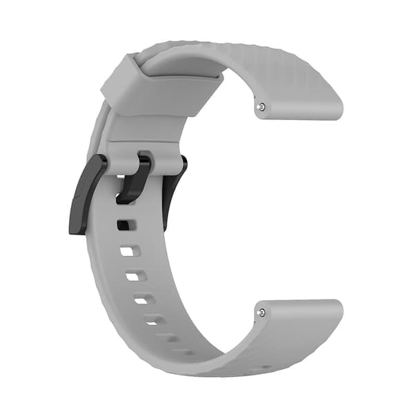For Suunto 7 ensfarget silikonrem - Perfekt grå 0 grå Grey