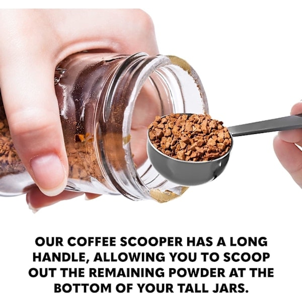 Kaffeskedportionerare - Kaffemättsked, Kaffedispenser - Kaffekannaked, Kaffesked - Kaffemättsked, Mättsked - 2 st