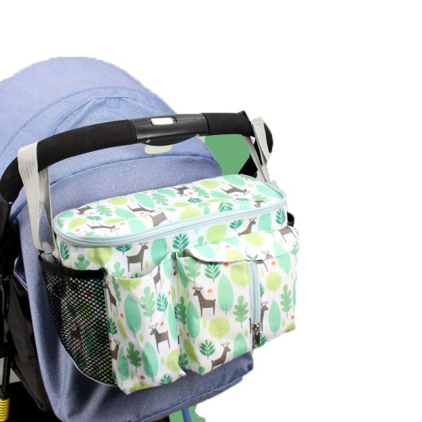 Sød hængetaske til baby Organizer til klapvogn Grøn Green