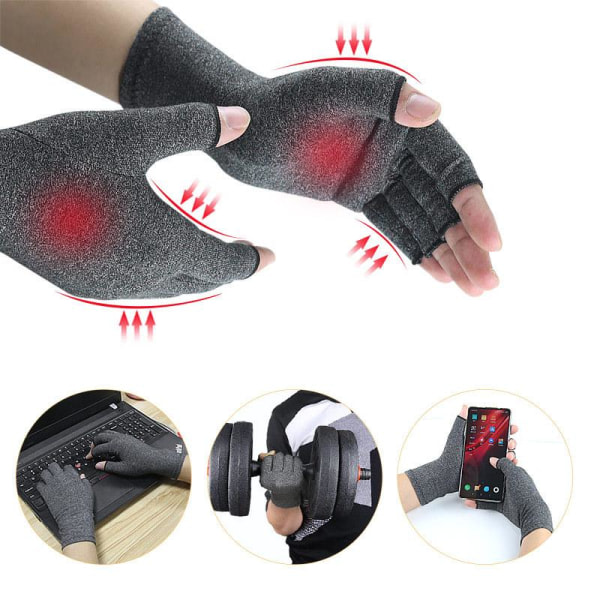 Trykhandsker Ubehag Håndled Beskyttelse Halv Finger Trykhandsker