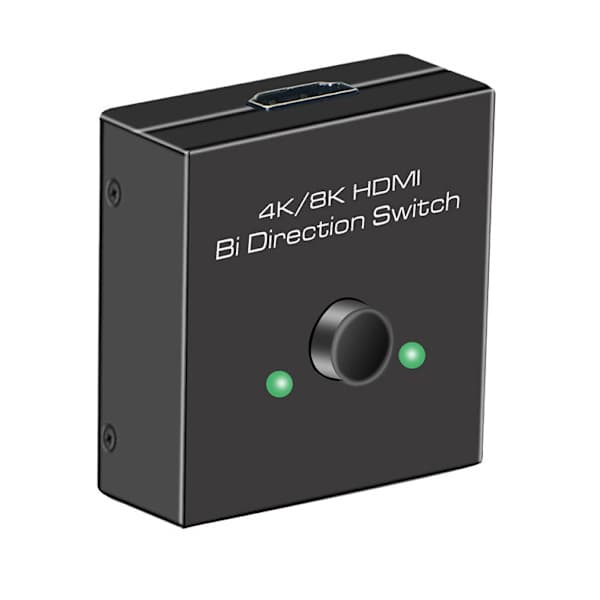 HDMI 8K Toveisbryter - 2 inn 1 ut