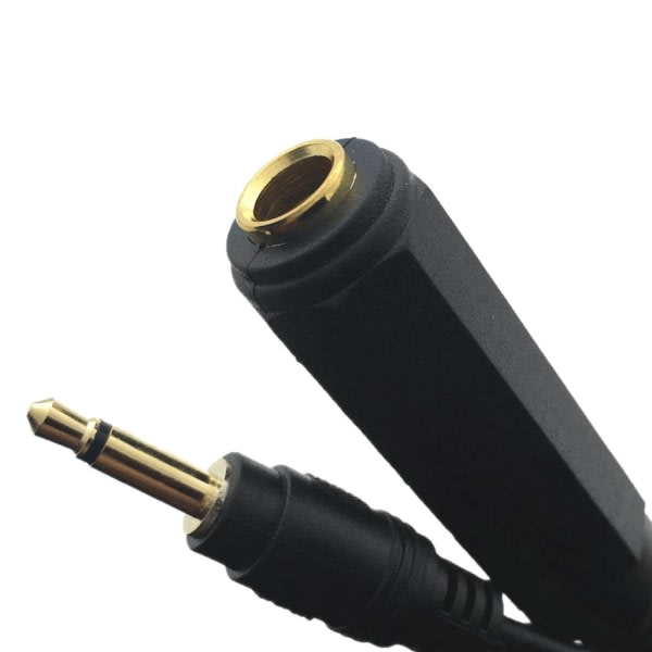 3,5 mm 1/8" uros - 6,35 mm 1/4" naaras äänikaapelimikrofoni Audiojatkokaapeli valo ja joustava 1,5 null - B