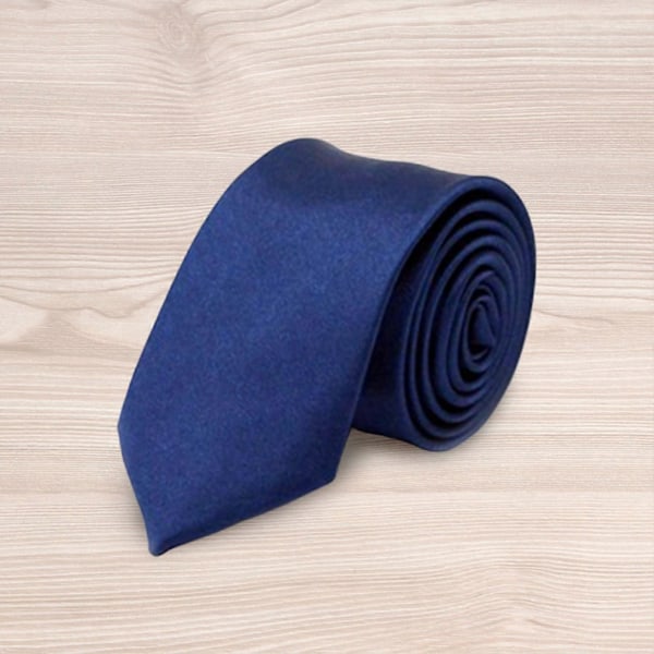Mænds Silke Slips Skoleuniform Formelle Festdragt Slips Til Fødselsdag Bryllup Light Navy Blue