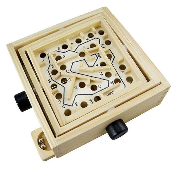 1 kpl Mini puinen labyrinttipeli pulmapallo lelu älyllinen lelu lapsille