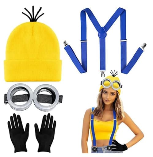 Minions Halloween Kostyme Tilbehør for Voksne Light Blue