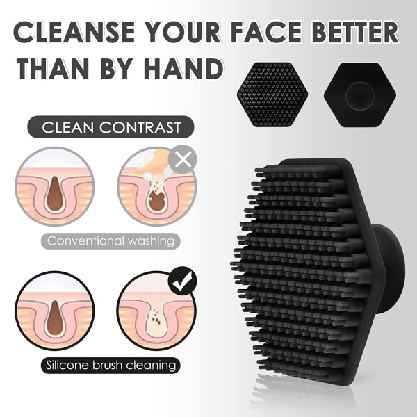 Silikone Ansigtsrens Ansigtsbørste Massage Scrub Brush
