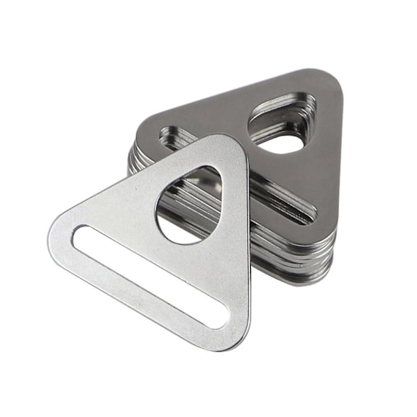 10 stk Justerbar Trekant med Stang Svingbar Klips D Dee Ring Spenne Støpt 32mm