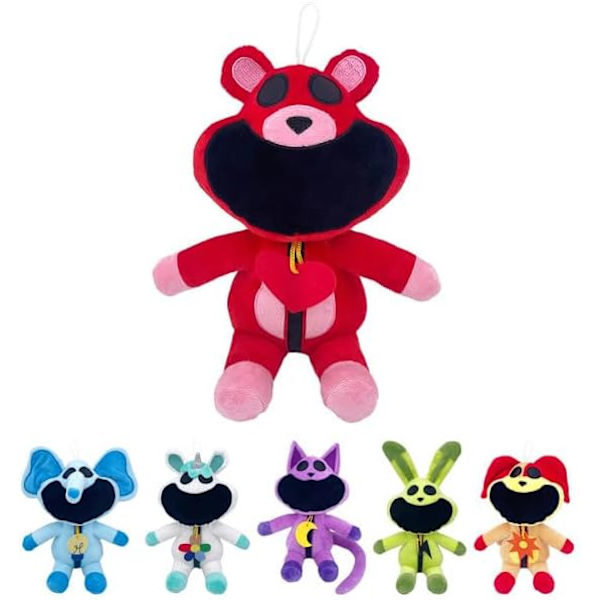 Hymyilevät Critters -pehmolelu, söpö pehmolelu, syntymäpäivälahjat lapsille, pelifaneille, ystäville, hauska tyyny, pehmolelut kodin ja auton koristeluun