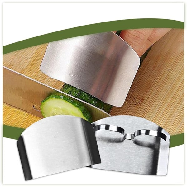 2 Pcs Finger Guards for Cutting Vegetables, Multifunctional Anti-Cut Finger Guards Kitchen Finger Guards (Double Finger)