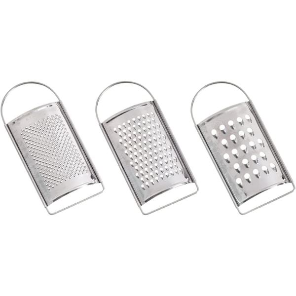 3 x rustfrit stål mini ost rivejern skærer zester skræller terning frugt skærer citron citrus fint