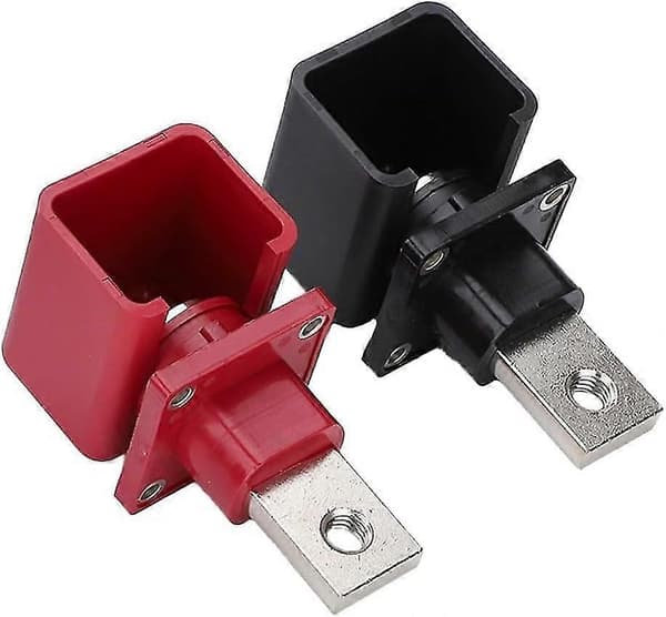 300A Batterikontakt av Koppar, Litiumbatteri, Genom Vägg, Högström Koppar (2 st)