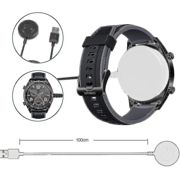 Trådlös magnetladdare för Watch Gt/ Magic/gt 2 /gt Active,ersättningsladdarkabelvagga för Huawei Gt/gt 2 /gt Active Smartwatch