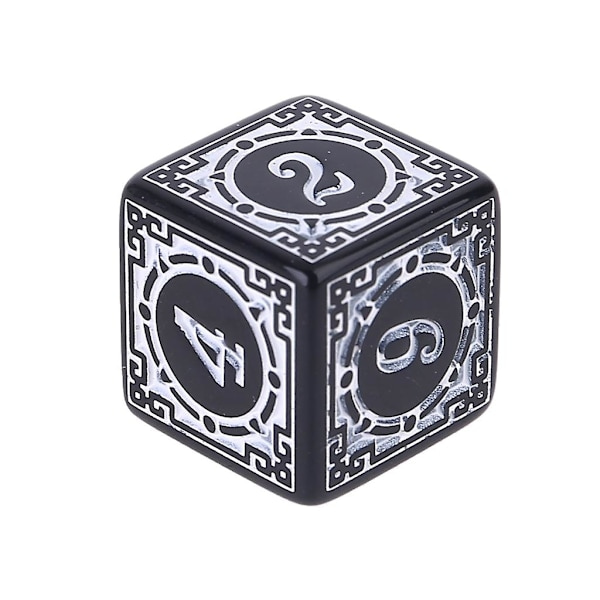 10 kpl D6 Polyhedral Dice Neliömäiset Reunat Numerot 6 Sivuinen Noppa Helmi