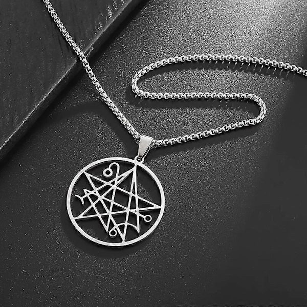 Necronomicon H.P. Lovecraft Miskatonic Eldestegn Azathoth Call of Cthulhu Halskæde til Mænd Rustfrit Stål Halskæder Smykker