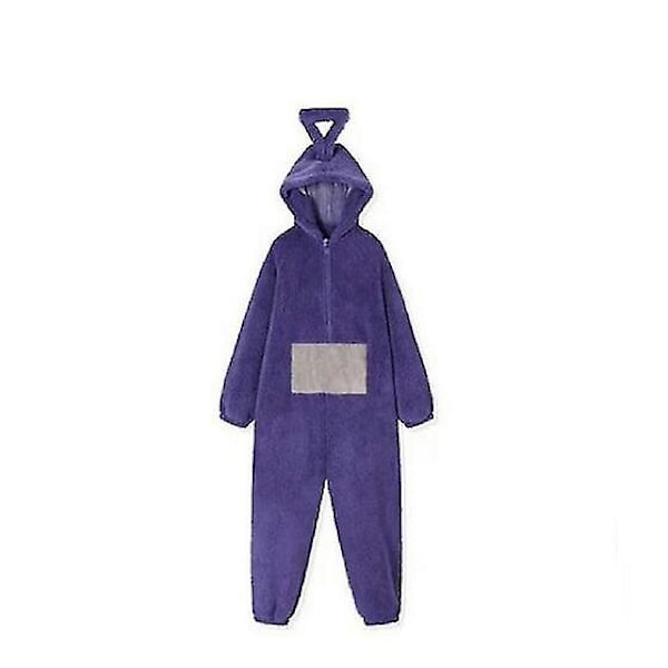 Unisex Teletubbies Kostymer Disi Onesies Lala Cosplay Pyjamas Vuxen Pyjamas Djur Sovkläder Jumpsuit XL Purple
