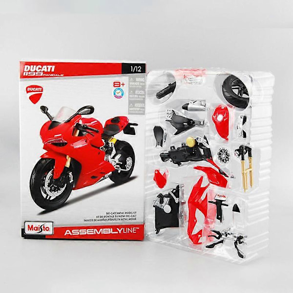 Maisto 1/12 Kawasaki H2R Ninja Monterad Version Motorcykel Modell Leksaksfordon Samlarobjekt Stötdämpare Terräng Motorcykel Leksak DUCATI 1199