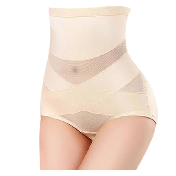 Cross Compression Abs -muotoiluhousut, naisten vartaloa muokkaavat laihdutushousut, vatsan hallinta Skin Color XXL