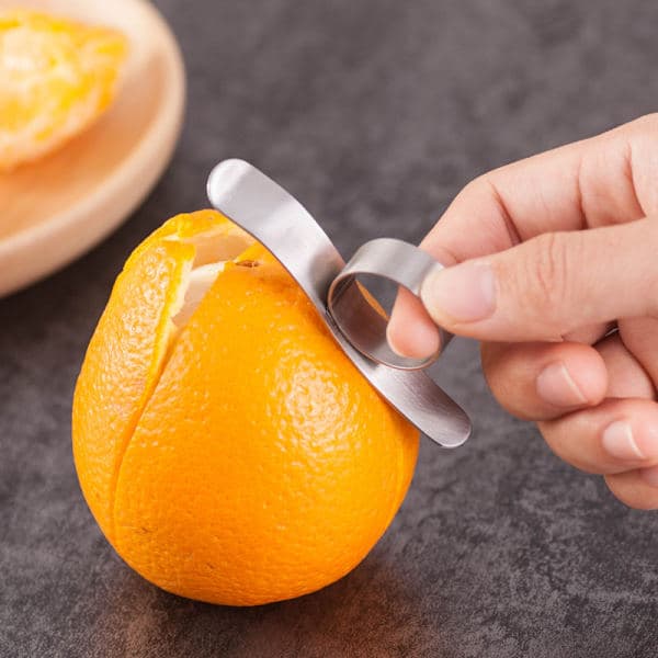 Effektiv appelsinskreller i rustfritt stål (2-pakning)