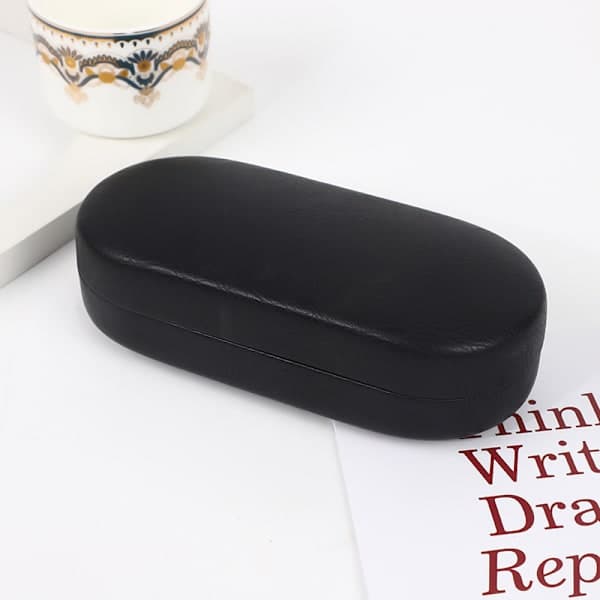 Stort solglasögonfodral - Glasögonhållare - Hårt skal Medium - Extra stora bågar