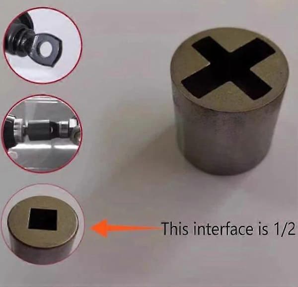 Jekk Socket Drill Adapter, Drill Adapter for Bil, Kraftig Arbeidsbesparende Verktøy Jack Sleeve And Adapter