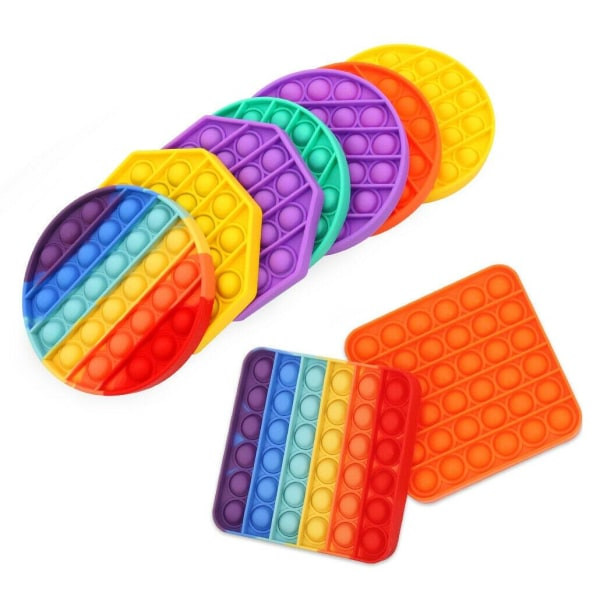 Pop It Fidget Toy - Flera färger och modeller! - Gul Rund - Gul Rund - Gul Rund - Gul