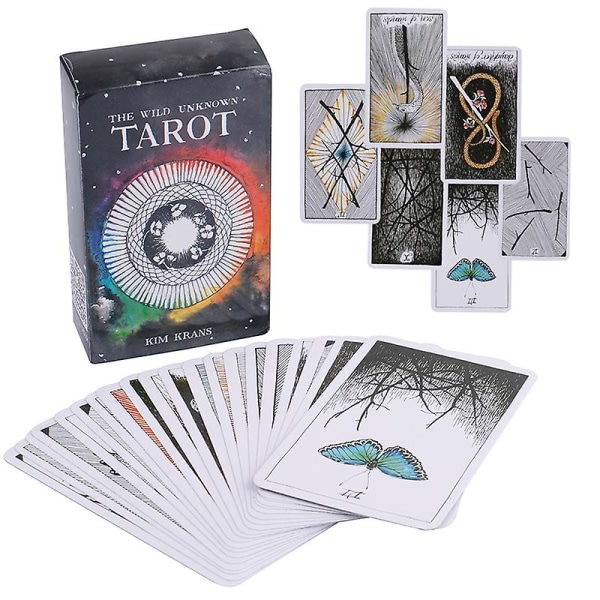 78 stk The Wild Unknown Tarot Deck Rider-waite Oracle Set Spåkort