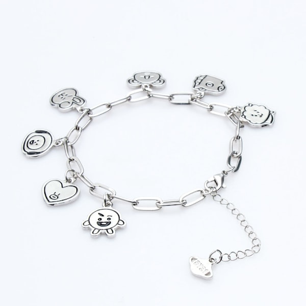 KPOP BTS Armband BT21 Koreansk Version Tecknad Legering A