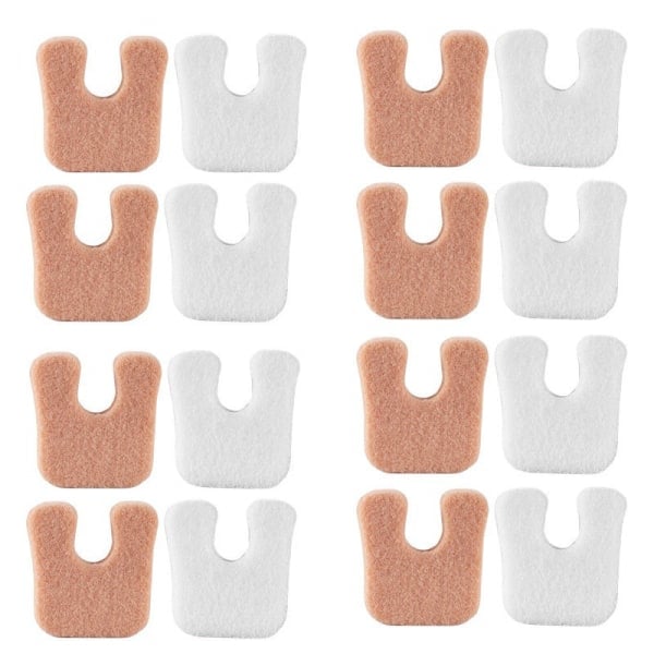 16 pairs of U-shaped felt adhesive foot pads U-shaped self-adhesive