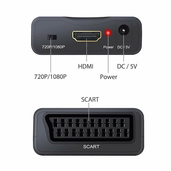 Scart til HDMI-konverter 1080p