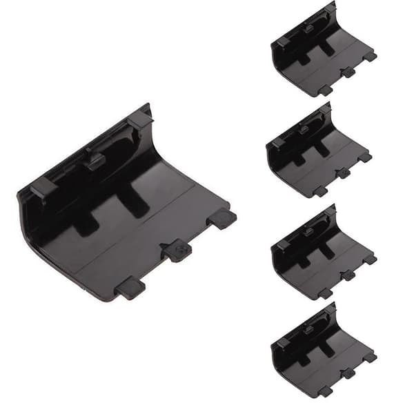 5 st Batterilucka Skal Ersättningsdelar för Xbox One-kontroller Black