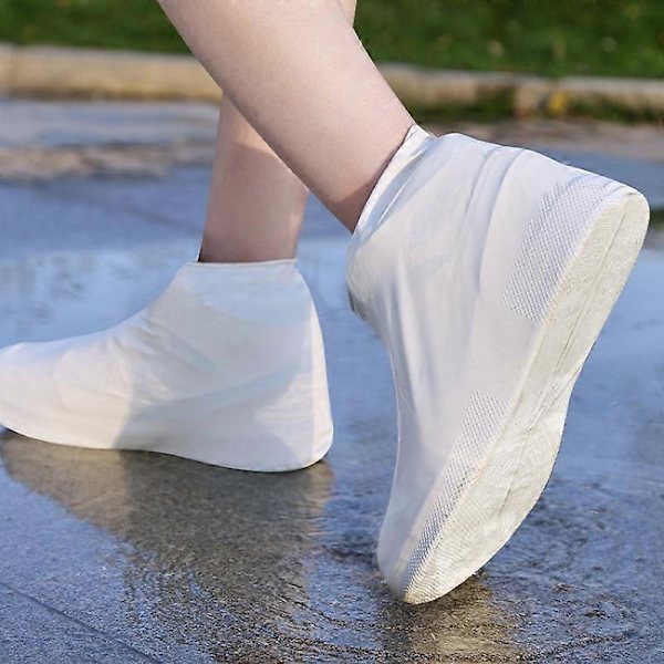 Silikon Vandtætte Sko-Overtræk, Anti-Slip Sko Beskyttere, Genanvendelige Oversko til Mænd og Kvinder, Resistente Regnstøvler Large