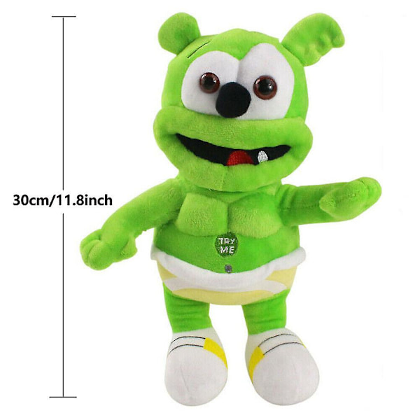 30cm Gummibar Plysch Leksak Sjungande I Am A Gummy Bear Mjuk Fylld Musikalisk Docka Present