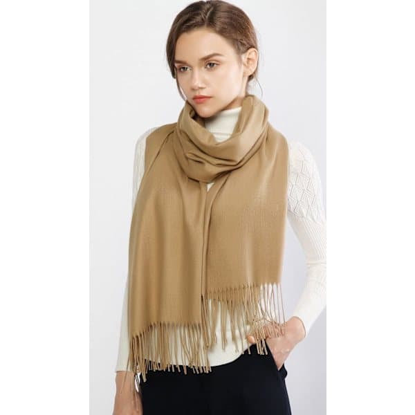 Dame Tørklæder Pashmina Sjaler og Wraps til Bryllupssjaler til Kvinder Vinter Pale Blue