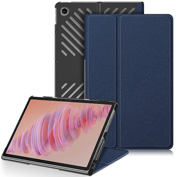 For Lenovo Tab Plus 11,5 tommer TB351FU Etui Varmeafledning Stativ Læder Tablet Cover Dark Blue