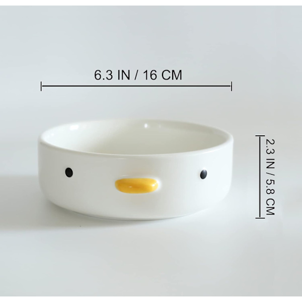 Morsomme søte kyllingsalatboller, håndlagde glaserte ande sikkerhetskeramikk 400 ml suppeskåler, 4,3'' risskål, hjem, familie, venn.