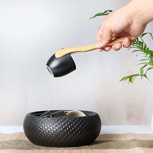 2 st Bambu Toasttänger, 18 cm/7 tum Trätänger Återanvändbara Bambu Kökstänger för Ost Bröd Te