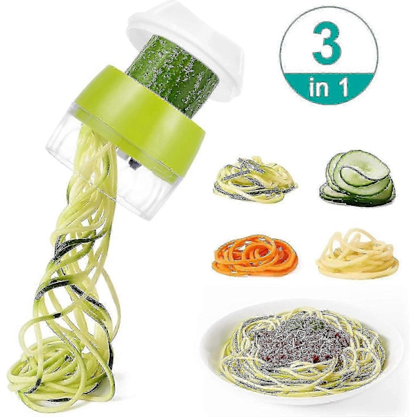 Spiralskärare för grönsaker, 3 i 1 grönsaksspaghetti spiralizer, spiralskärare för grönsaker för zucchini-nudlar